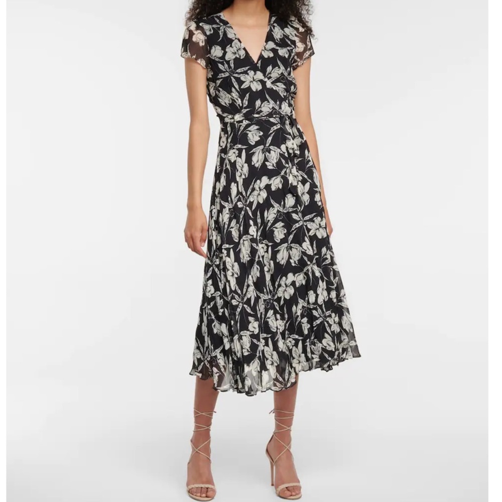 Ralph Lauren Floral Midi Wrap Dress